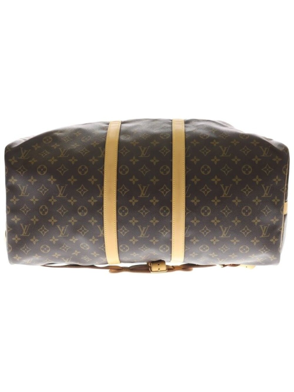 Louis Vuitton Monogram Keepall Bandouliere 50 Boston Bag Brown Leather - Picture 5 of 7